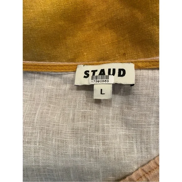 Staud Ombré Laura Linen Dress Size Large - Picture 7 of 7